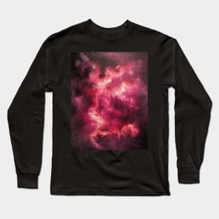 Red Galaxy Long Sleeve T-Shirt